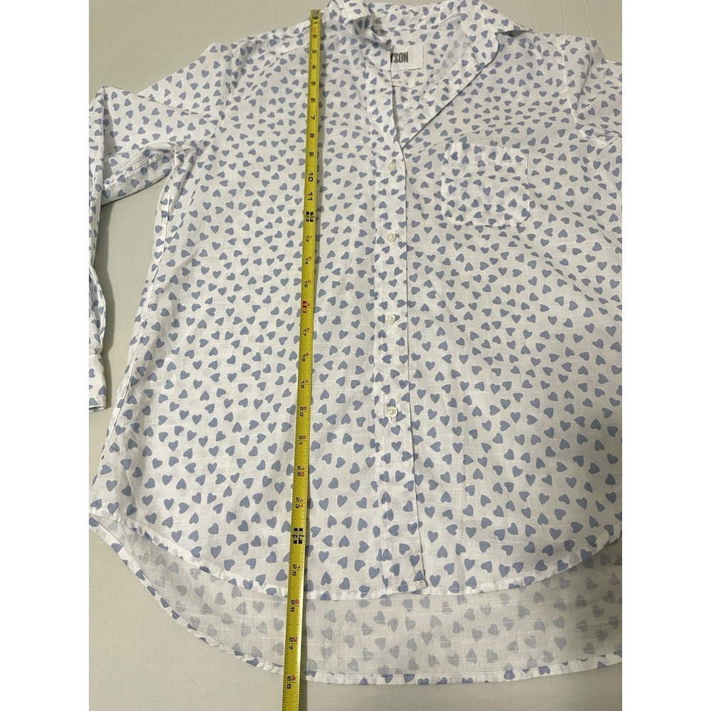Grayson by Frank & Eileen Hero Shirt size Small (2) Lightweight Woven Hearts - Picture 5 of 7